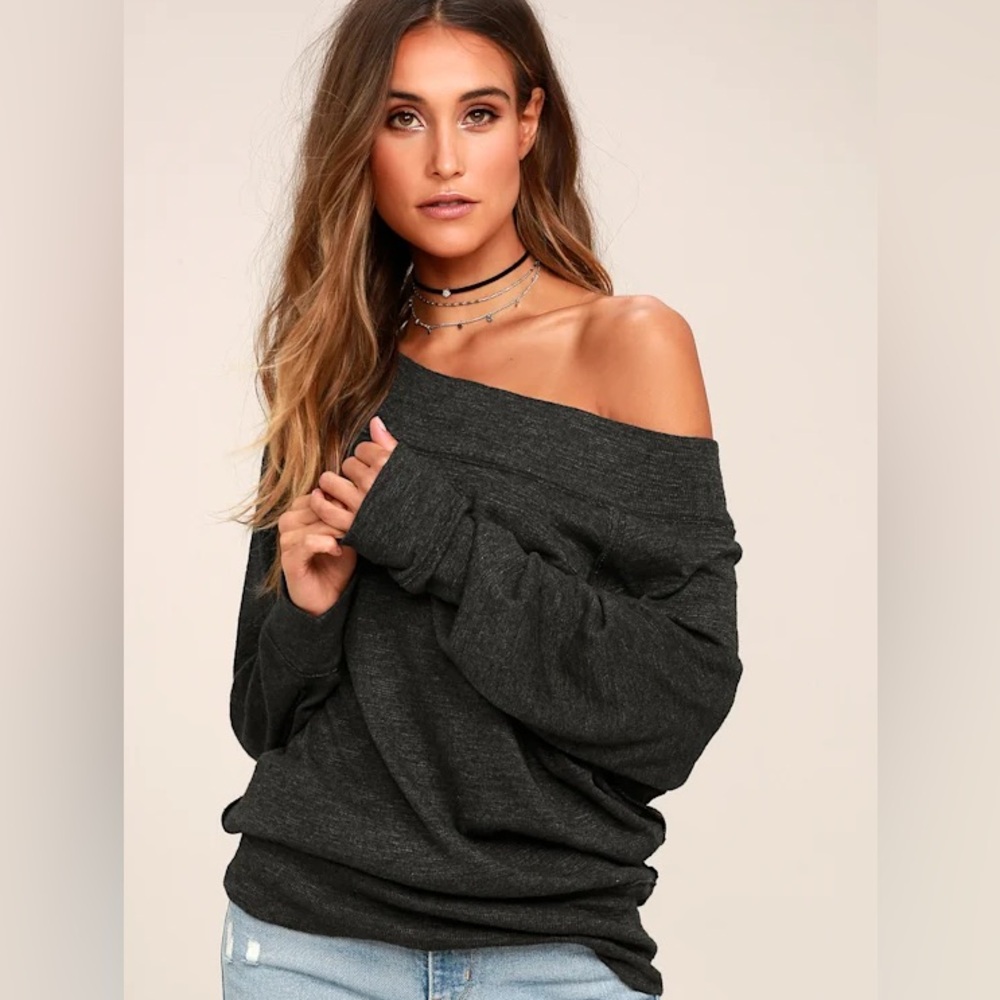 Free people off the shoulder sweater top